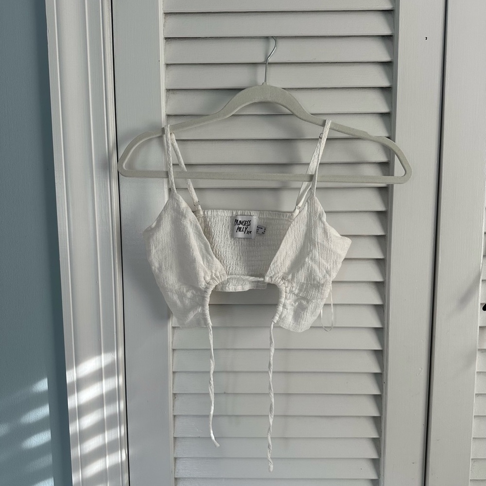 Princess Polly White Crop Top